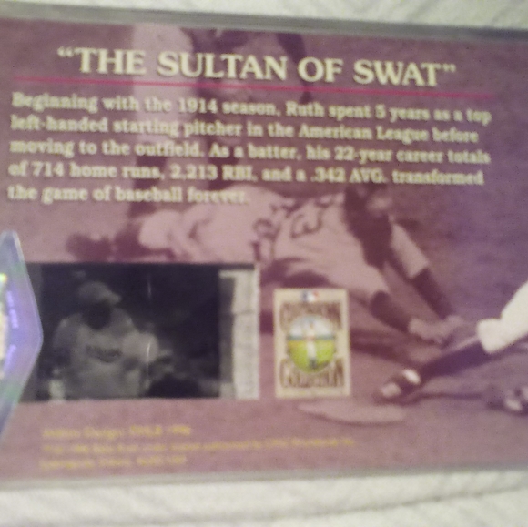 Cool babe Ruth collectable card - Picture 4 of 4